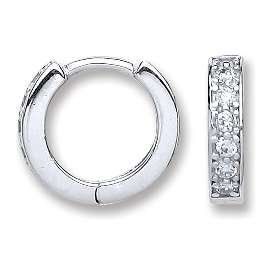 Silver Baby Huggies Earrings - Fine Ring - Certified Authentic - Swiss Made - UK Stock – Luxury Jewellery by Imperial