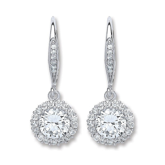 Silver Round Cubic Zirconia Earrings - Fine Ring - Certified Authentic - Swiss Made – Luxury Jewellery by Imperial Tim