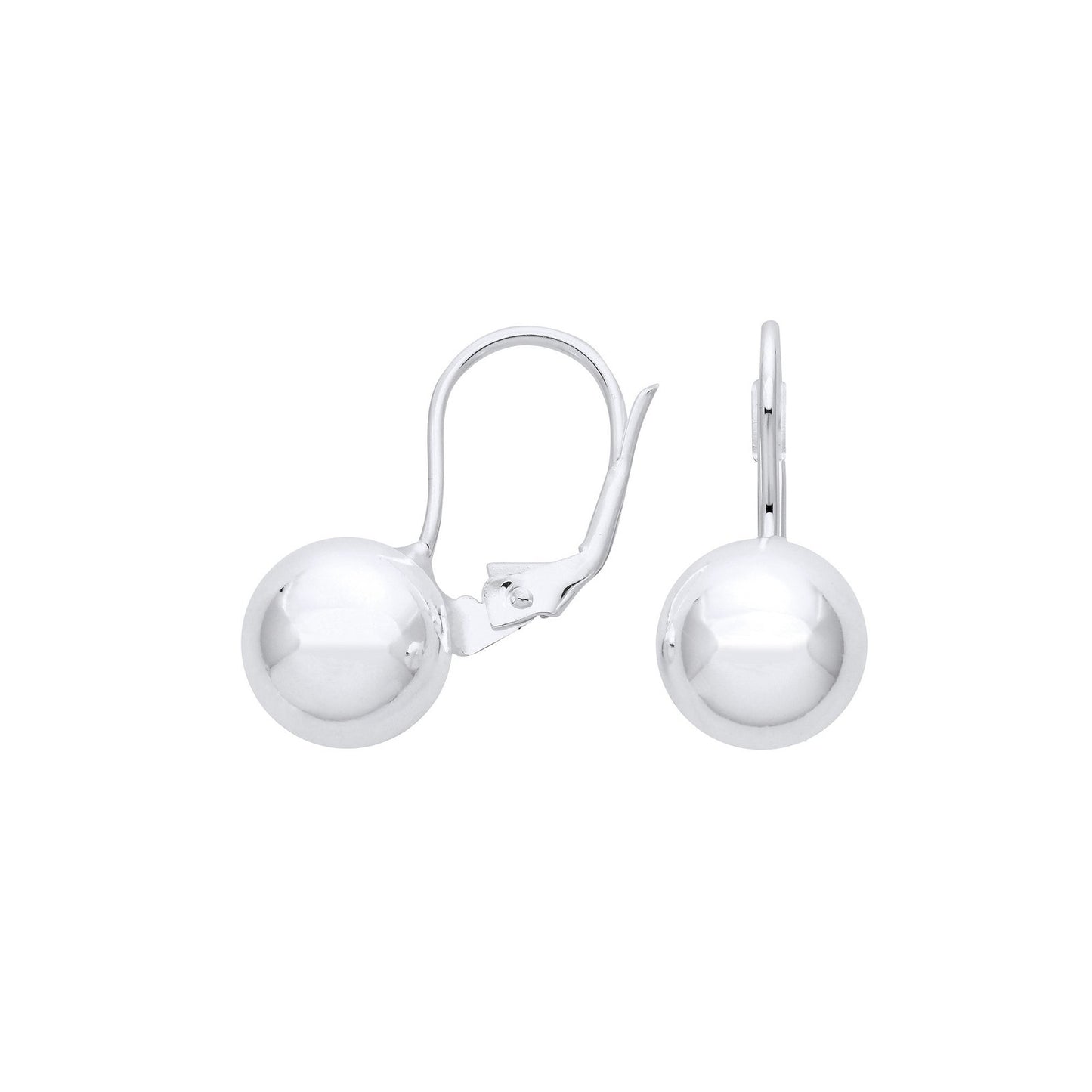 Silver 10mm Ball Earrings - Fine Ring - Certified Authentic - Swiss Made - UK Stock – Luxury Jewellery by Imperial Tim
