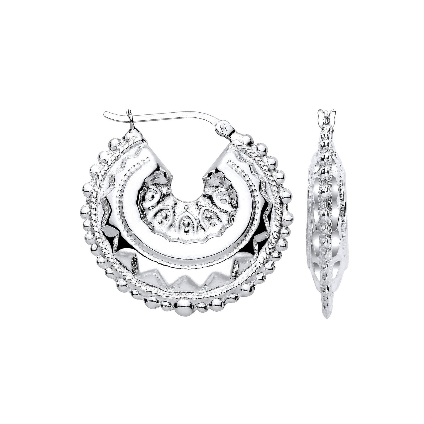 Silver Round 30mm Creole - Luxury Watch - Certified Authentic - Swiss Made - UK Stock – Luxury Watch by Imperial Time