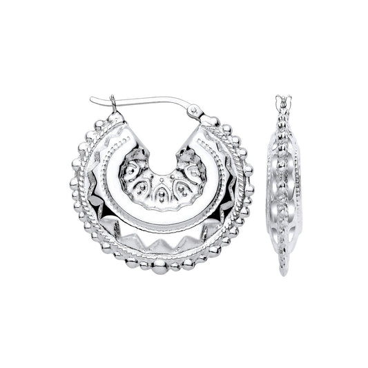 Silver Round 30mm Creole - Luxury Watch - Certified Authentic - Swiss Made - UK Stock – Luxury Watch by Imperial Time