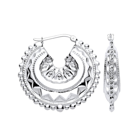 Silver Round 35mm Creole - Luxury Watch - Certified Authentic - Swiss Made - UK Stock – Luxury Watch by Imperial Time