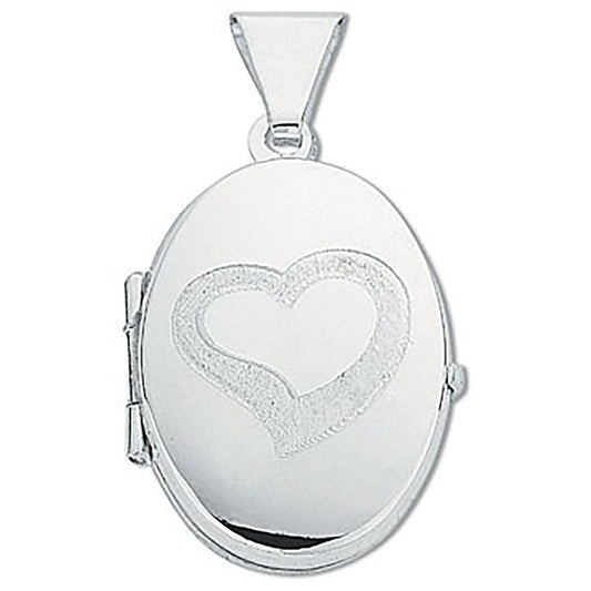Silver Small Engraved Oval Shaped Locket - Luxury Watch - Certified Authentic - Swiss Made – Luxury Watch by Imperial