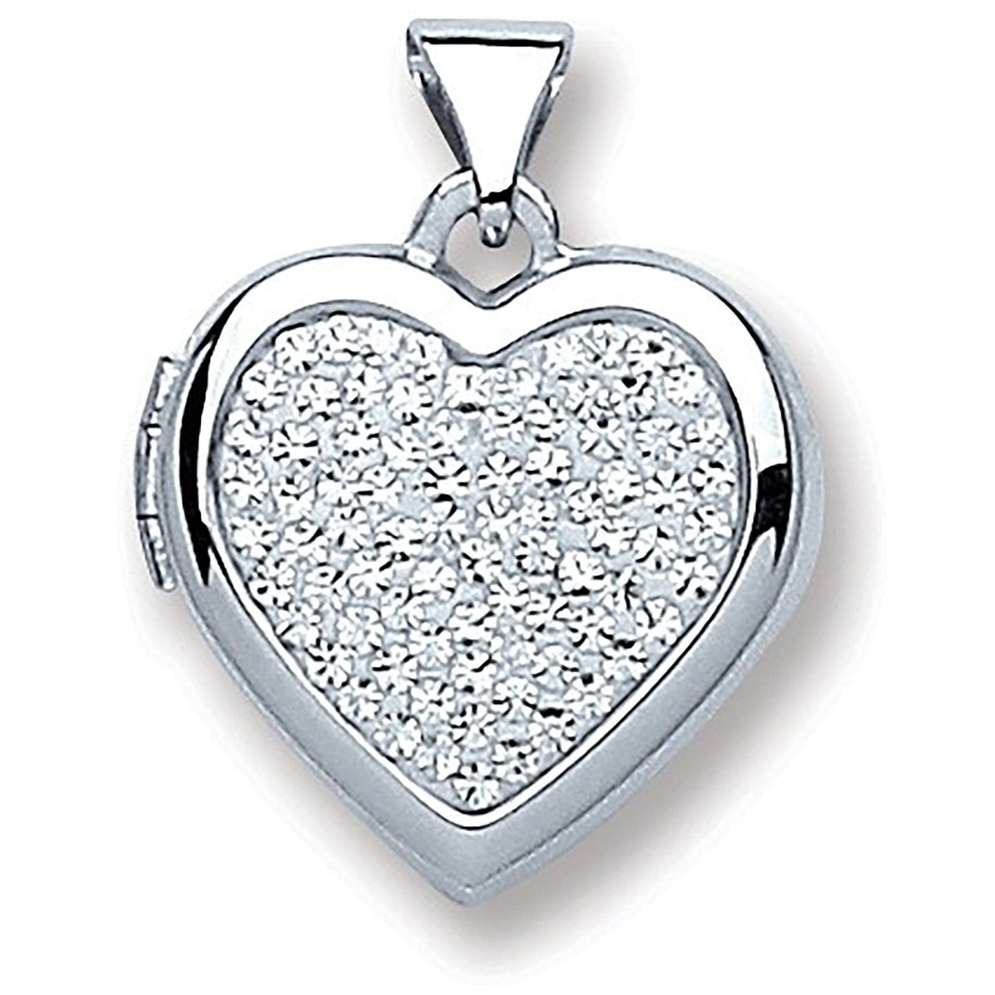 Silver Heart All Crystals Locket - Luxury Watch - Certified Authentic - Swiss Made - UK Stock – Luxury Watch by Imperi