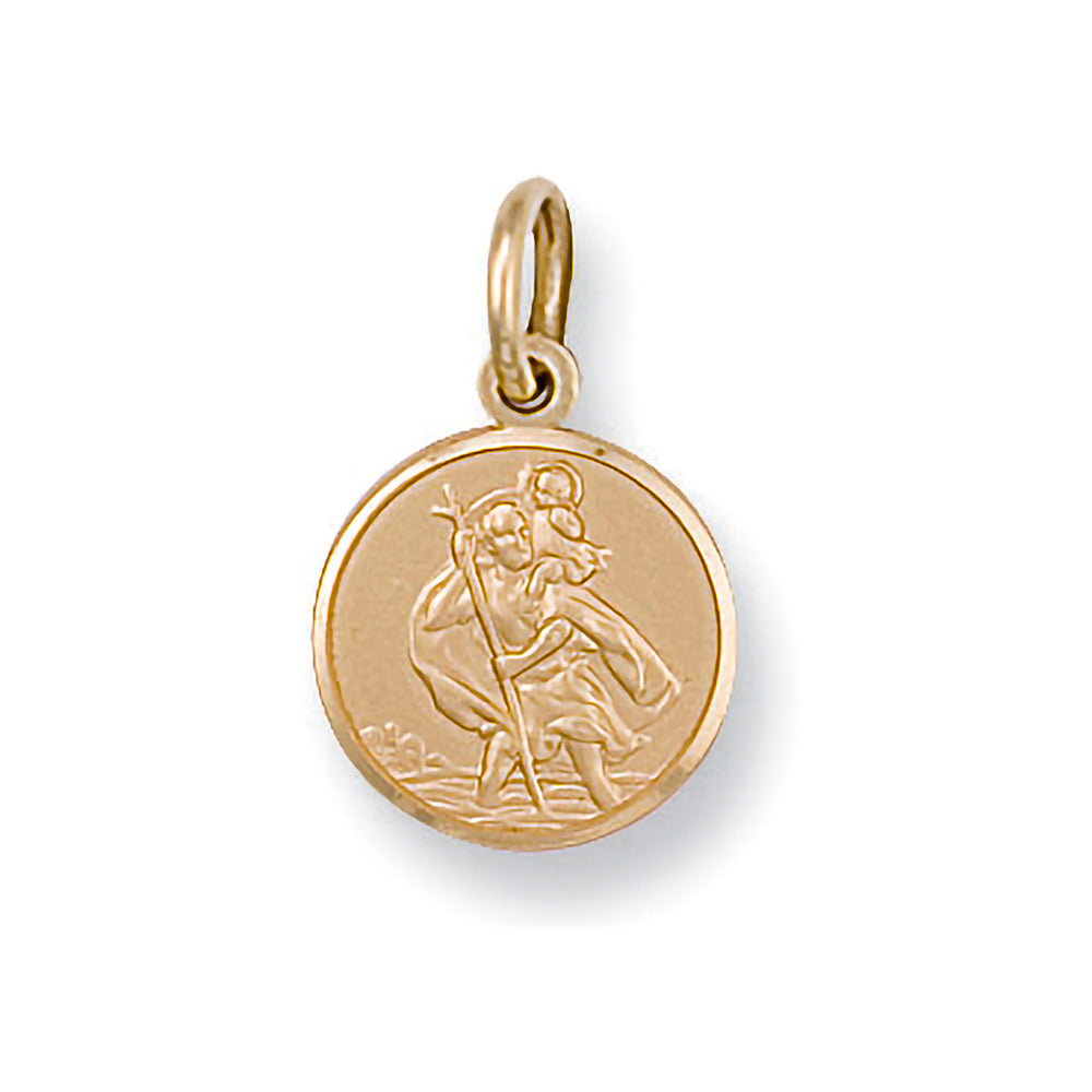 Yellow Gold St Christopher Pendant – product view