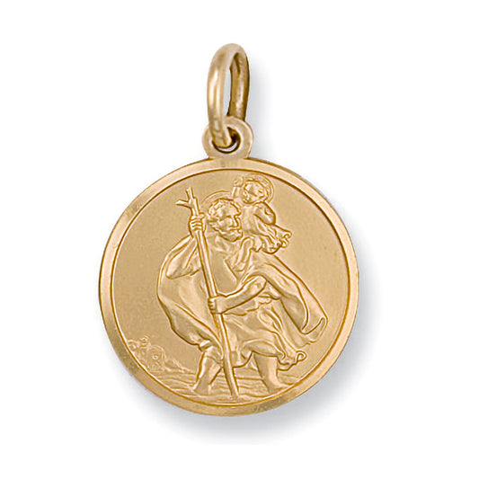 Yellow Gold St Christopher Pendant