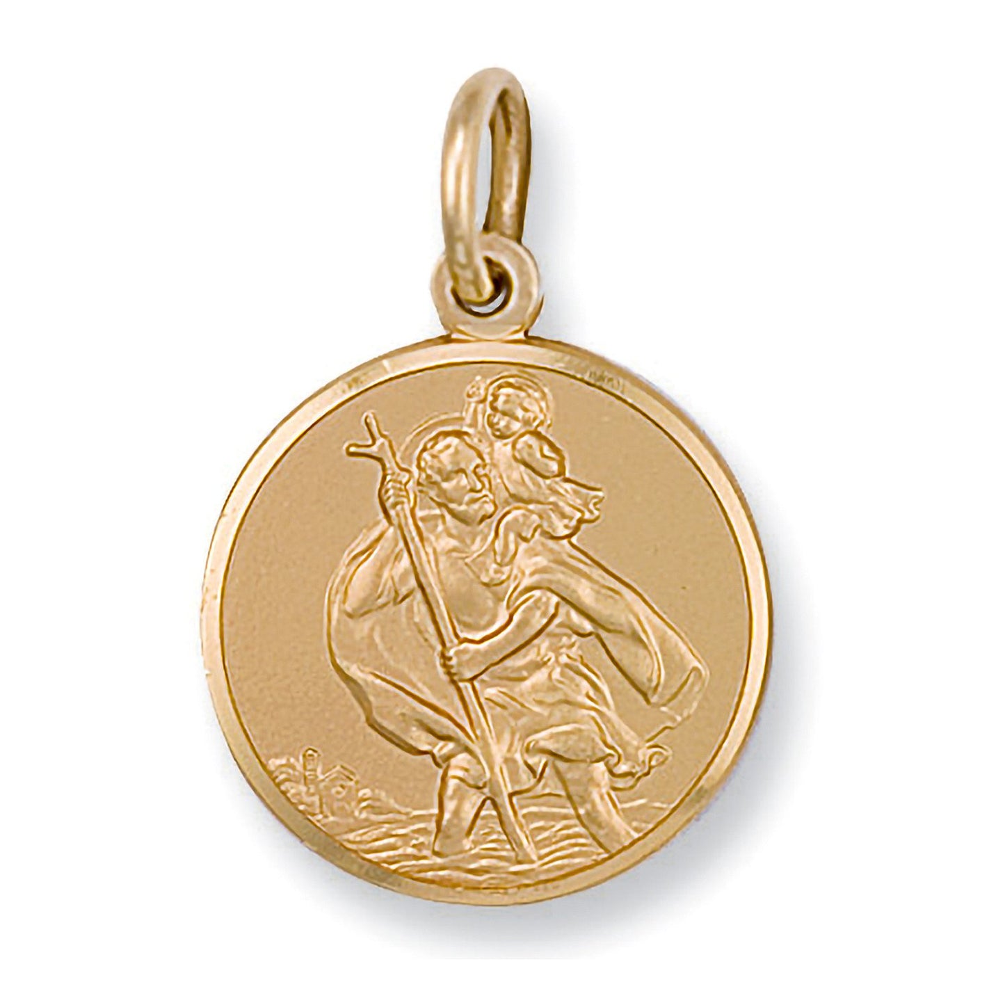 Yellow Gold St Christopher Pendant