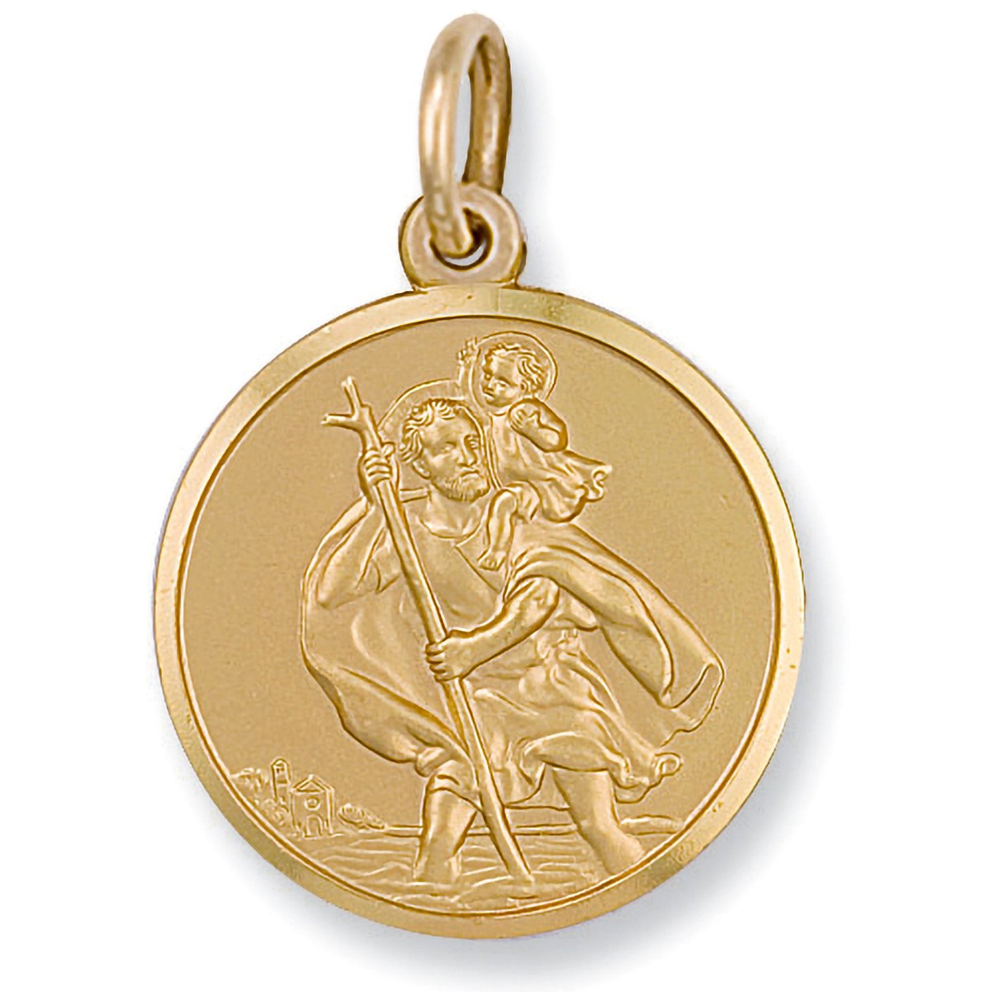 Yellow Gold St Christopher Pendant