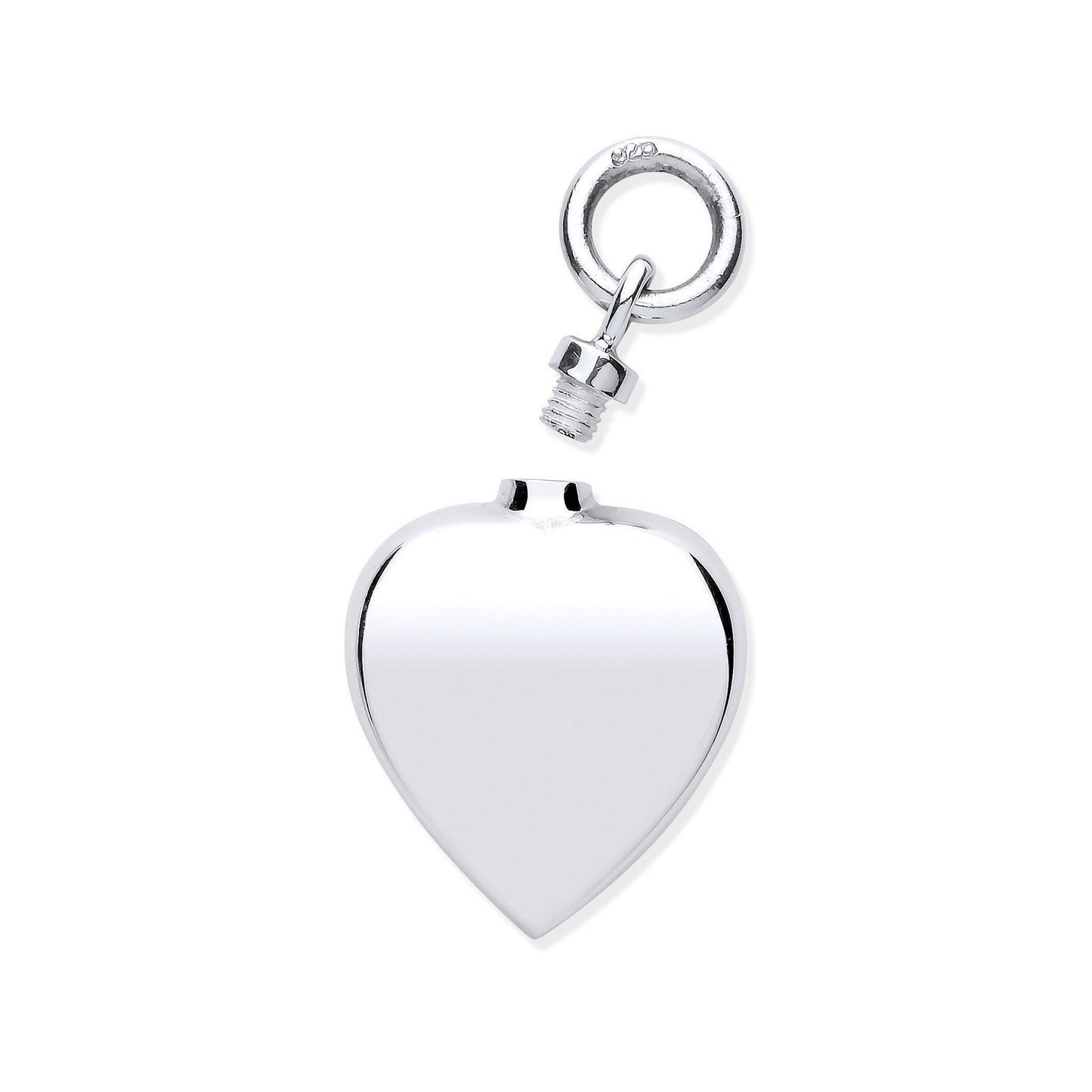Silver Perfume/Ashes Heart Holder Pendant - Fine Necklace - Certified Authentic - Swiss Made – Luxury Jewellery by Imp