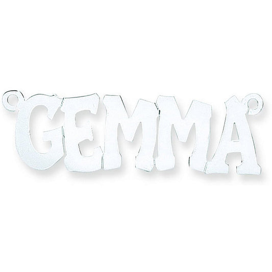 Silver Large Hip Hop Style Name Nameplate with 16"/18"/20" Chain - Fine Necklace - Certified – Luxury Jewellery by Imp