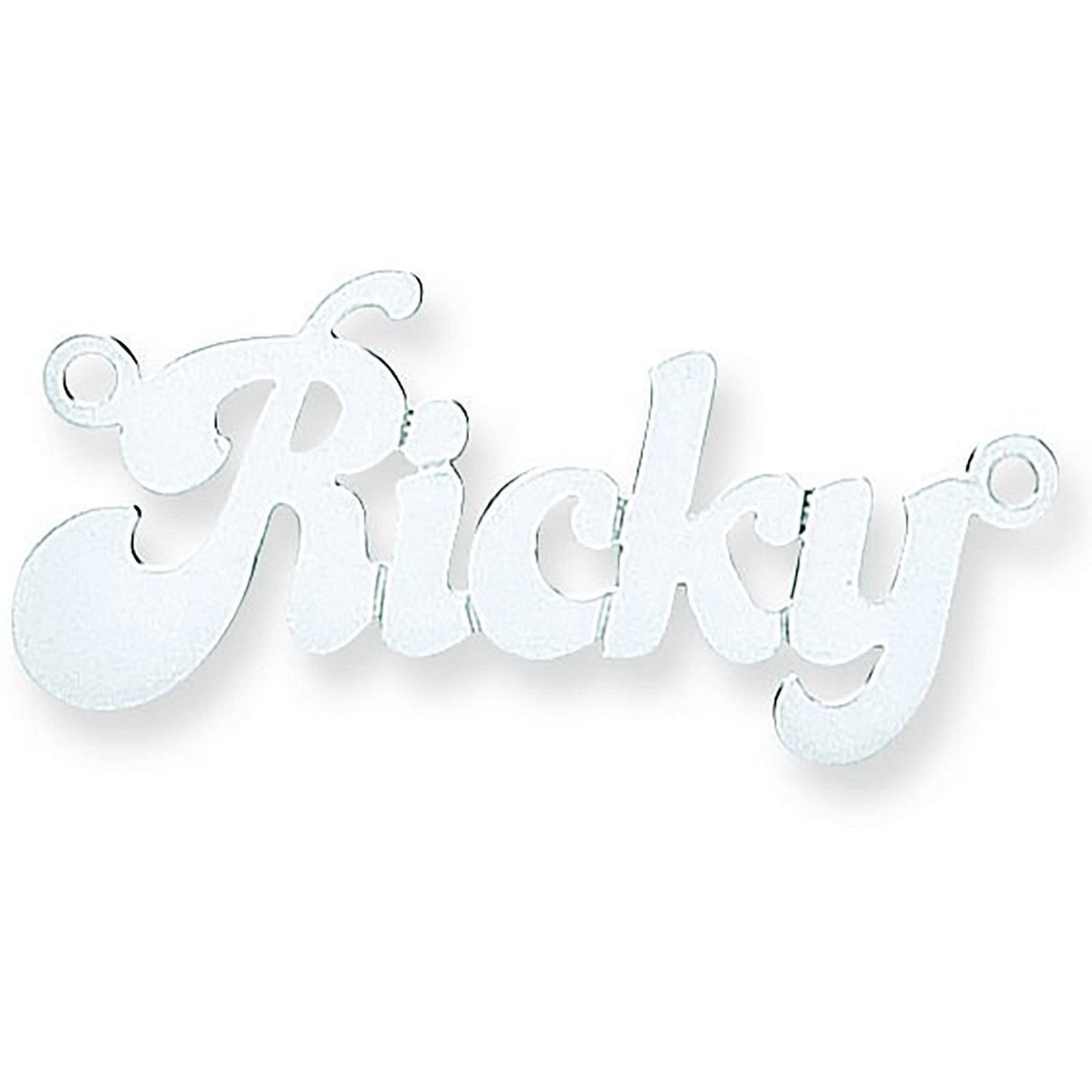 Silver Medium Banana Split Style Nameplate with 16"/18"/20" Chain - Fine Necklace - Certified – Luxury Jewellery by Im