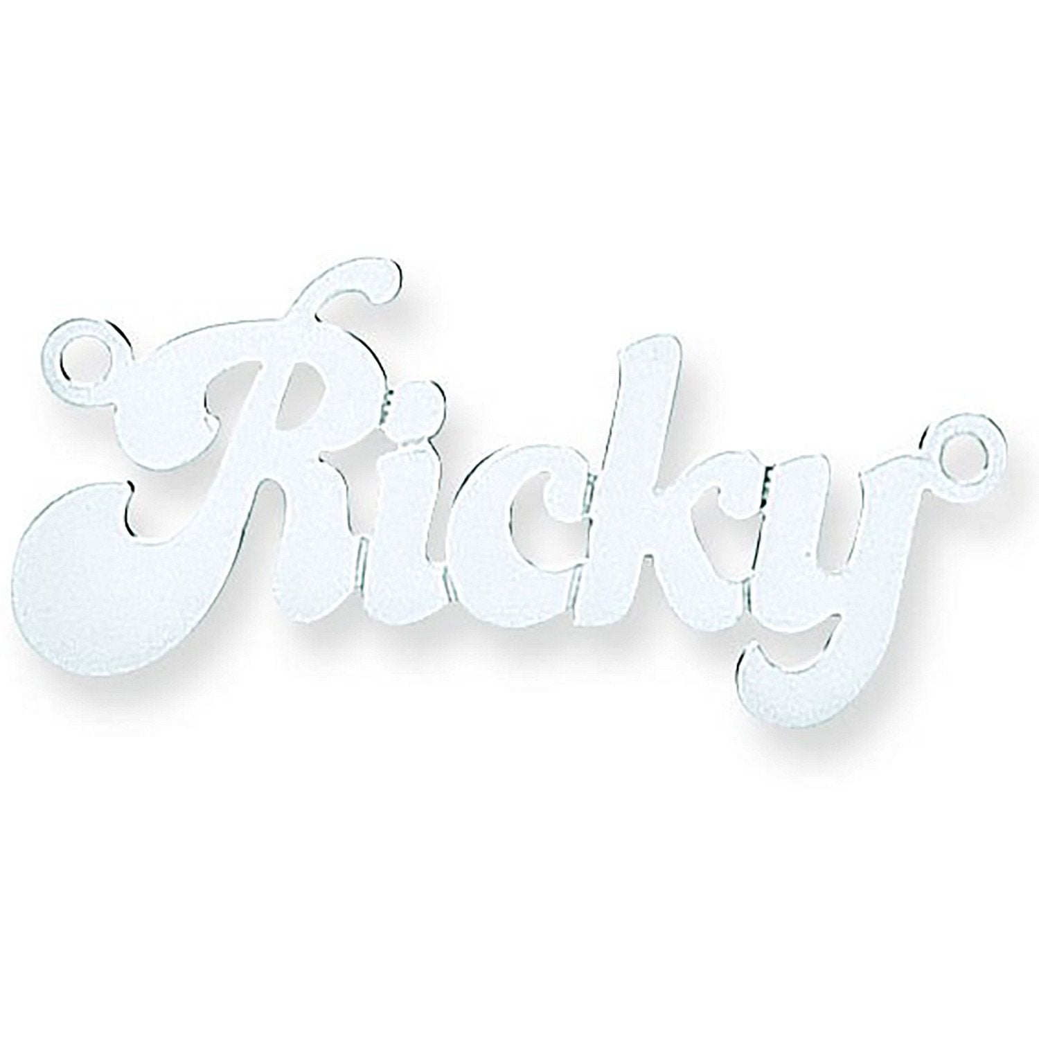 Silver Medium Banana Split Style Nameplate with 16"/18"/20" Chain - Fine Necklace - Certified – Luxury Jewellery by Im