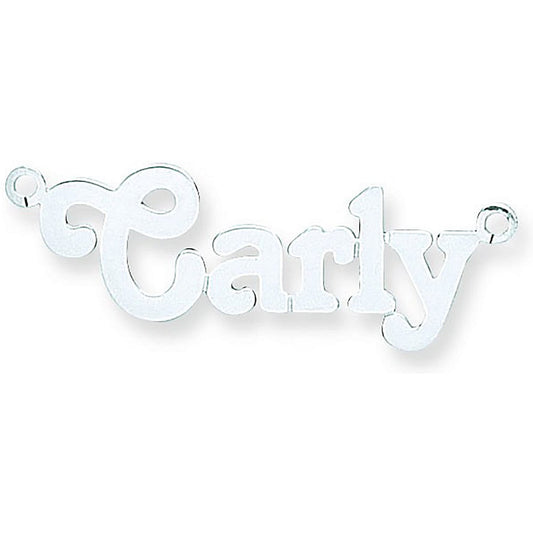 Silver Medium Terra Nameplate with 16"/18"/20" Chain - Fine Necklace - Certified Authentic – Luxury Jewellery by Imper