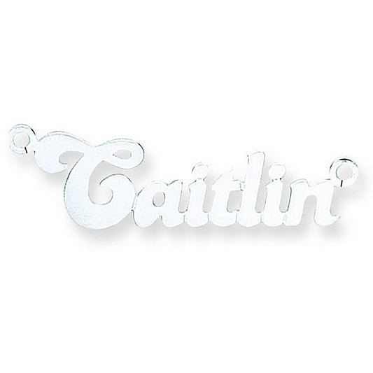 Silver Small Banana Nameplate with 16"/18"/20" Chain - Fine Necklace - Certified Authentic – Luxury Jewellery by Imper