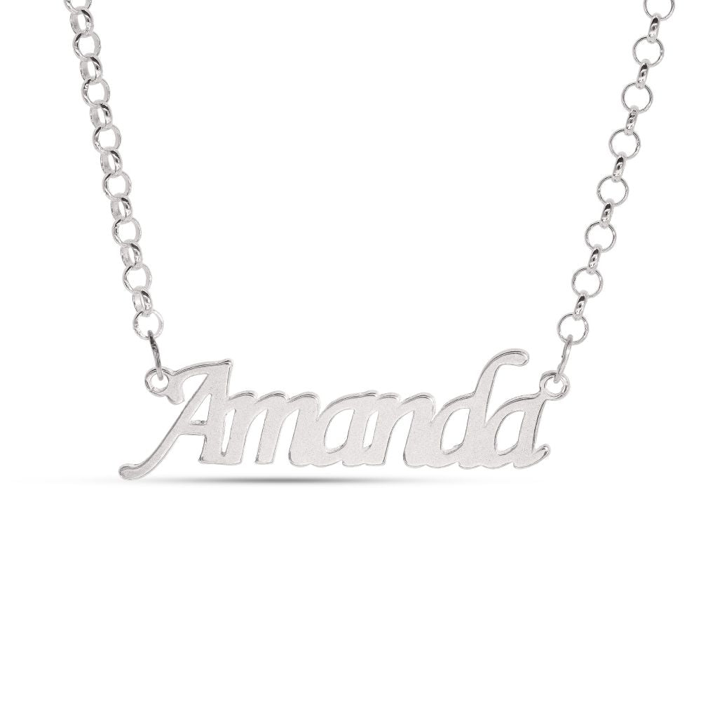 925 Silver Personalised Nameplate