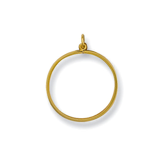 Yellow Gold 1/10 Plain Sovereign Pendant