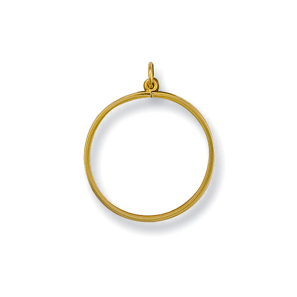 Yellow Gold 1/10 Plain Sovereign Pendant