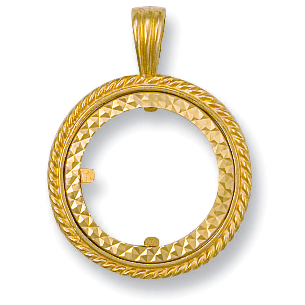 Yellow Gold Full Sovereign Pendant – product view