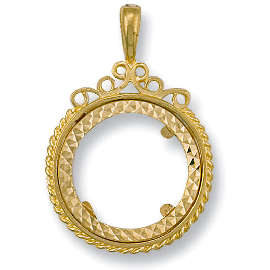 Yellow Gold (full) Fancy Sovereign Pendant