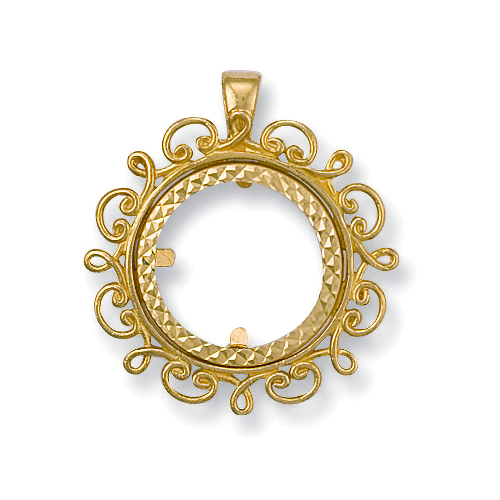 Yellow Gold (Half) Fancy Sovereign Pendant