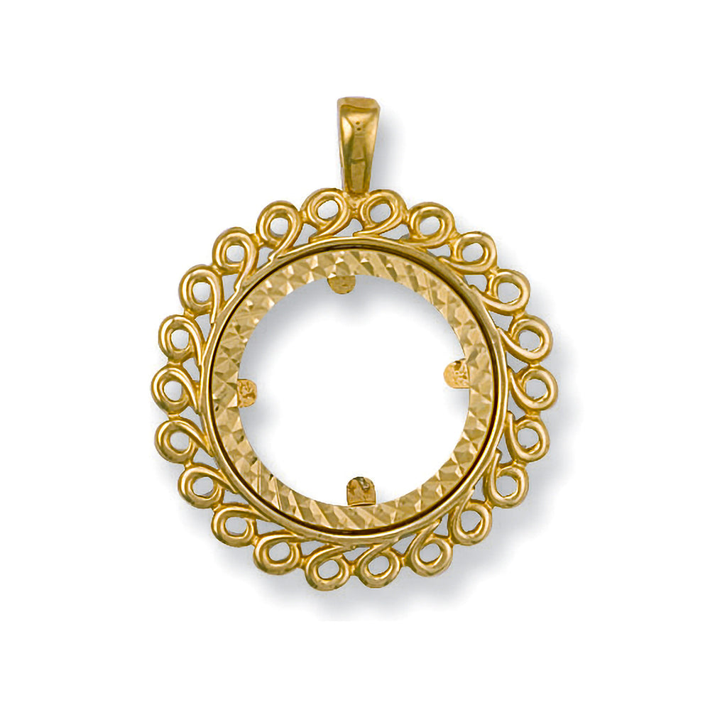 Yellow Gold (Half) Fancy Sovereign Pendant
