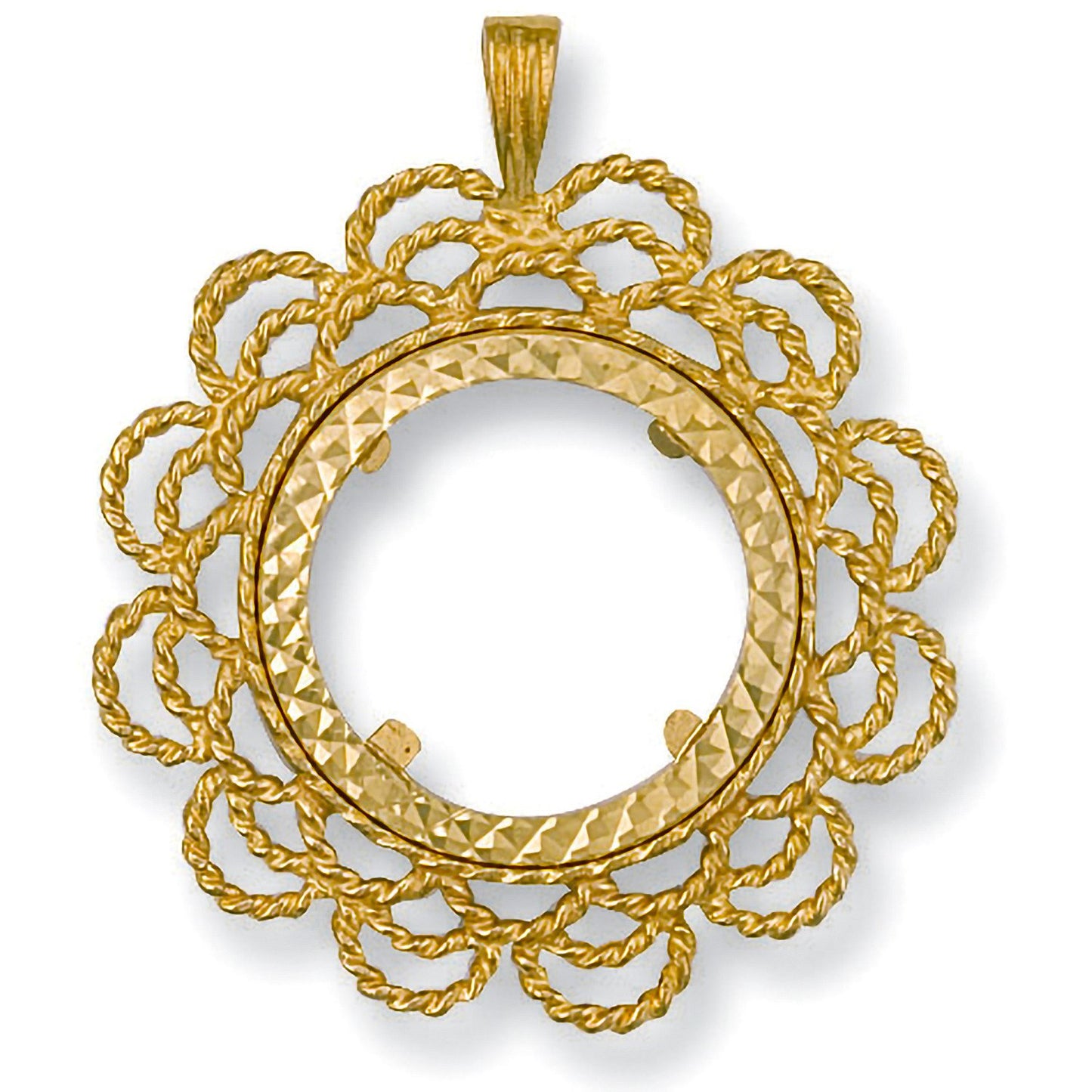 Yellow Gold (full) Fancy Sovereign Pendant