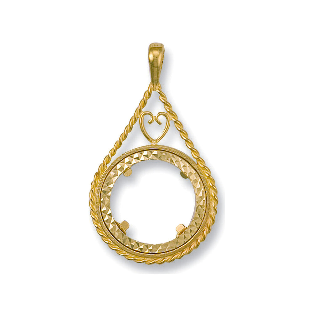 Yellow Gold (Half) Fancy Sovereign Pendant