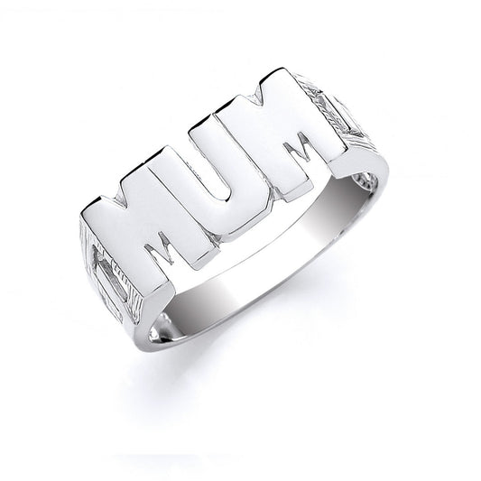 Silver Mum Id Ring - Fine Ring - Certified Authentic - Swiss Made - UK Stock - Insured Delive – Luxury Jewellery by Im