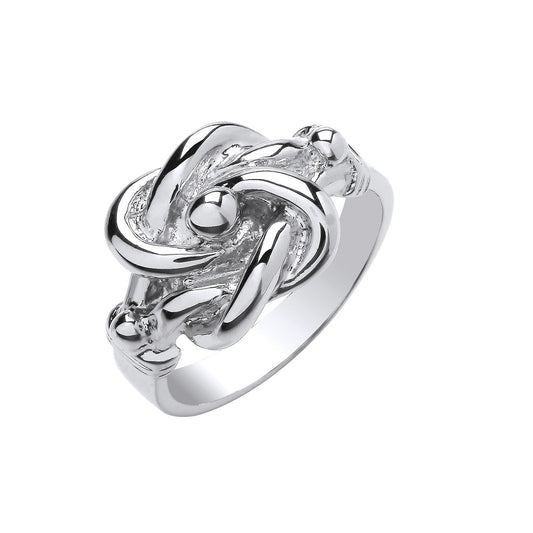 Silver Knot Ring - Fine Ring - Certified Authentic - Swiss Made - UK Stock - Insured Delivery – Luxury Jewellery by Im