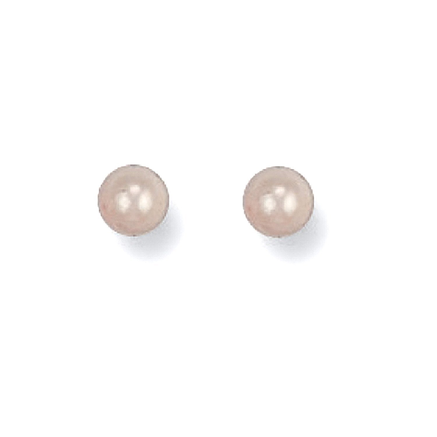 Yellow Gold 4mm Cultured Pearl Studs - Luxury Watch - Certified Authentic - Swiss Made – Luxury Watch by Imperial Time