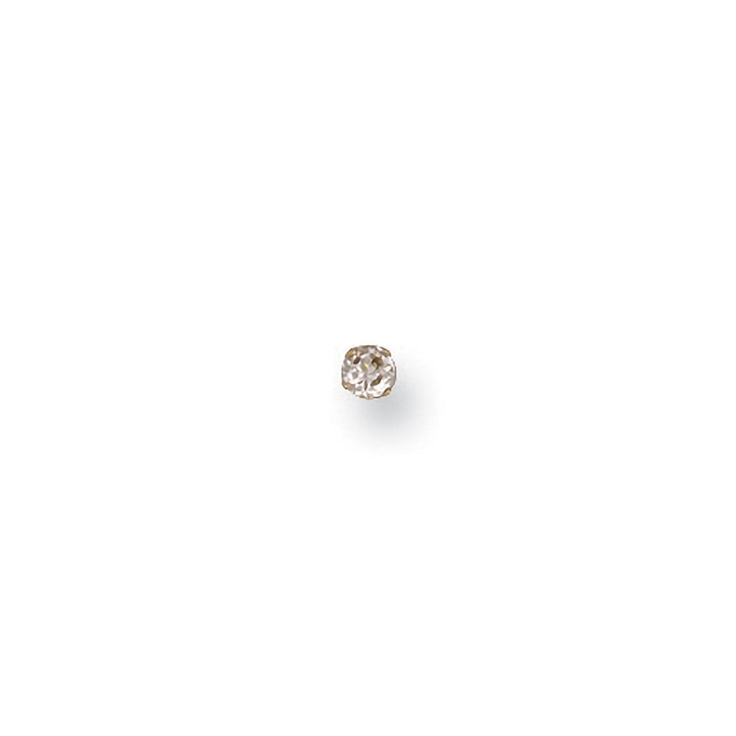 Yellow Gold Claw Set Cubic Zirconia Nose Stud - Luxury Watch - Certified Authentic - Swiss Ma – Luxury Watch by Imperi