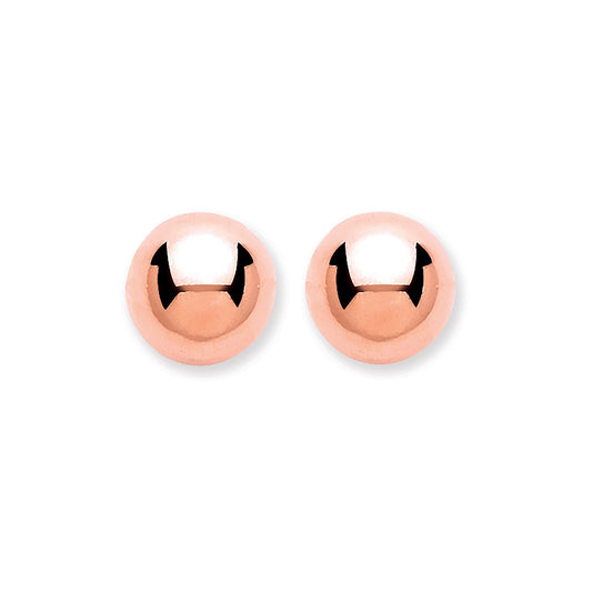9ct Rose Gold 5mm Ball Studs - Luxury Watch - Certified Authentic - Swiss Made - UK Stock – Luxury Watch by Imperial T