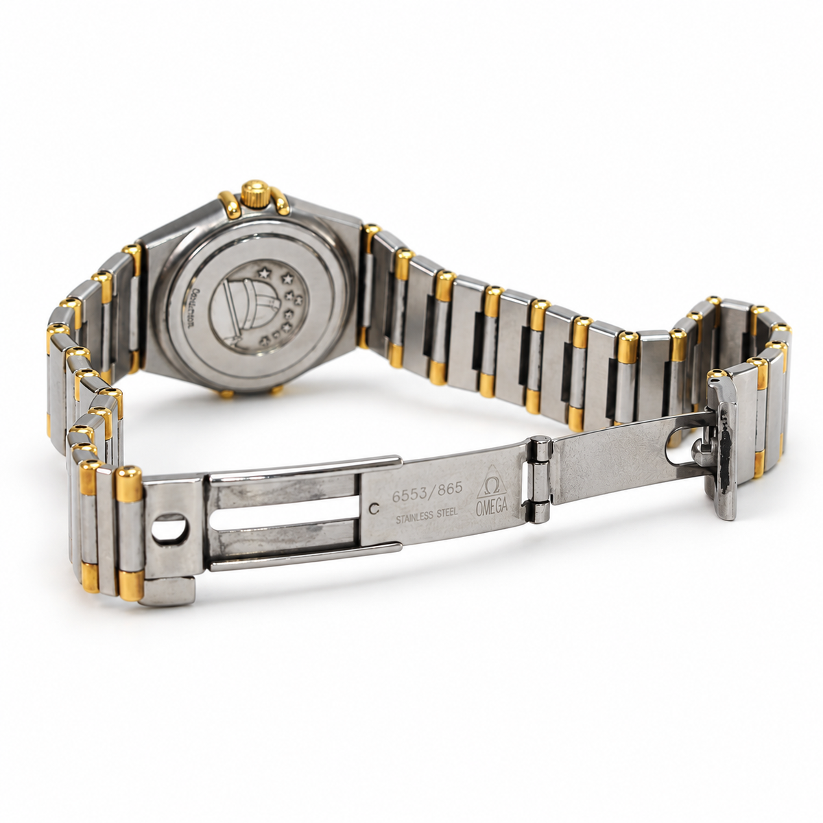 Pre-owned Omega Constellation Mini 1362.10 steel and yellow gold watch product image 7
