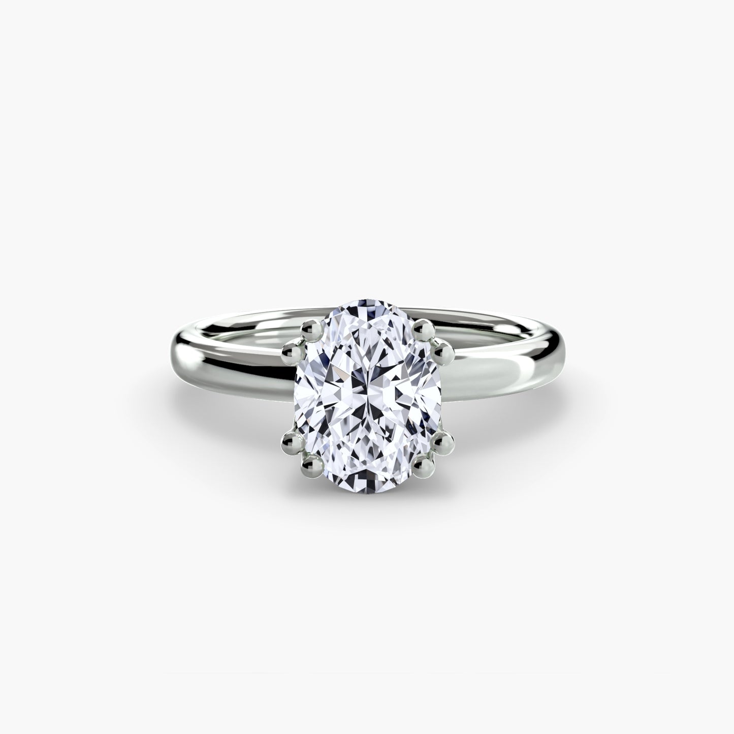 Solitaire Engagement Ring 0.50ct–3.00ct for Women with 2.60mm Band in a Timeless Classic Wedding Style | Imperial Time