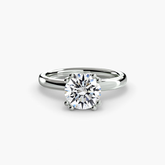 Solitaire Engagement Ring 0.50ct–3.00ct for Women with 2.60mm Band in a Timeless Classic Wedding Style | Imperial Time