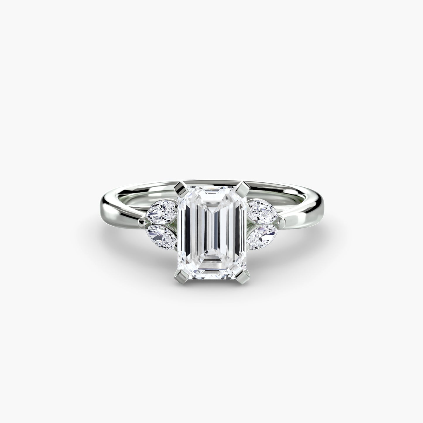 Celestial Cluster Engagement Ring 0.50ct–3.00ct with 0.43ct Side Stones for Women in Wedding Style | Imperial Time UK Ltd