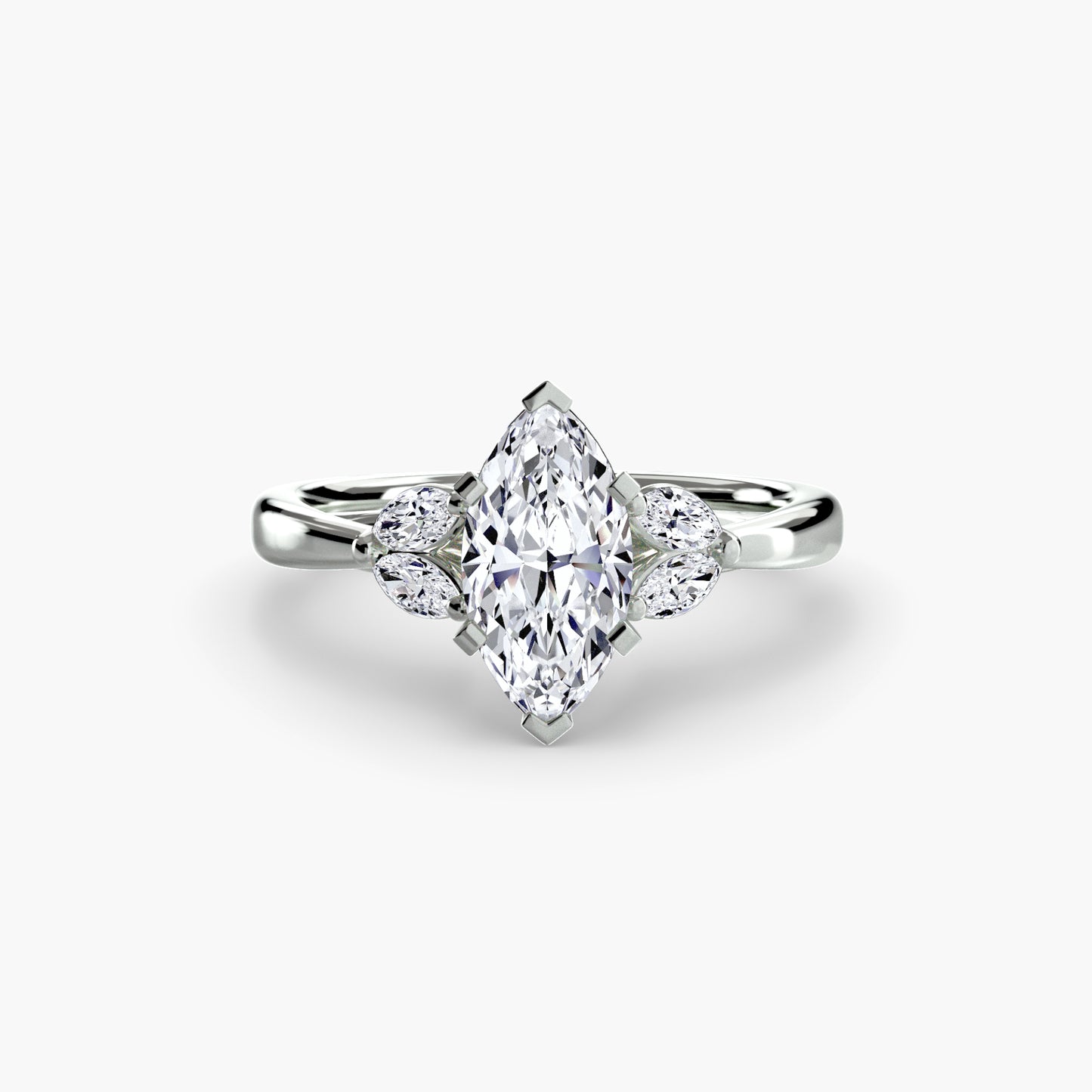 Celestial Cluster Engagement Ring 0.50ct–3.00ct with 0.43ct Side Stones for Women in Wedding Style | Imperial Time UK Ltd