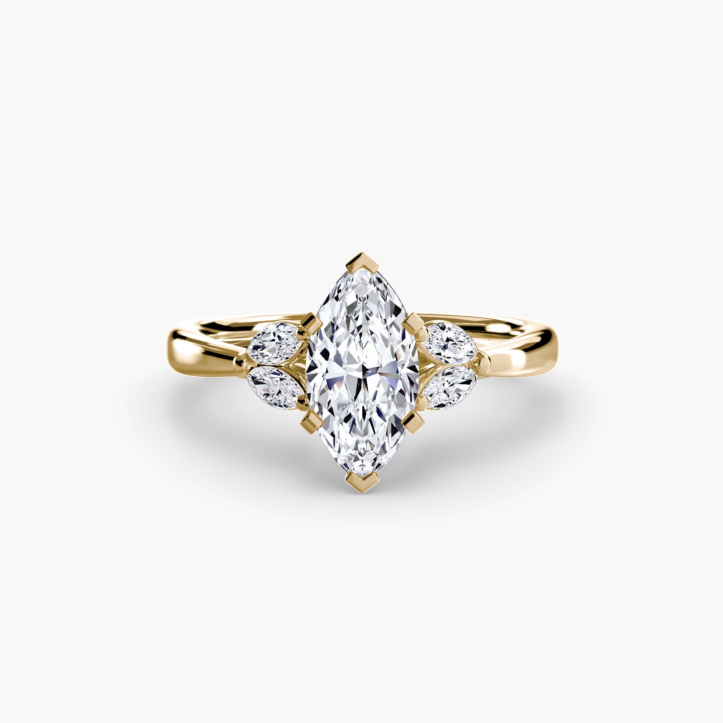 Celestial Cluster Engagement Ring 0.50ct–3.00ct with 0.43ct Side Stones for Women in Wedding Style | Imperial Time UK Ltd