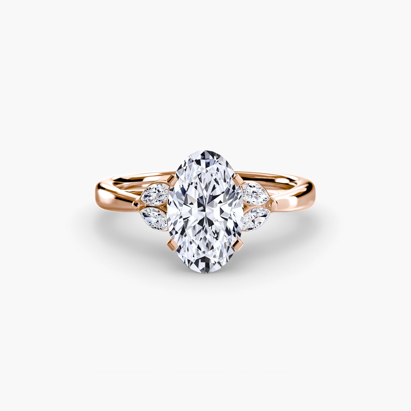 Celestial Cluster Engagement Ring 0.50ct–3.00ct with 0.43ct Side Stones for Women in Wedding Style | Imperial Time UK Ltd