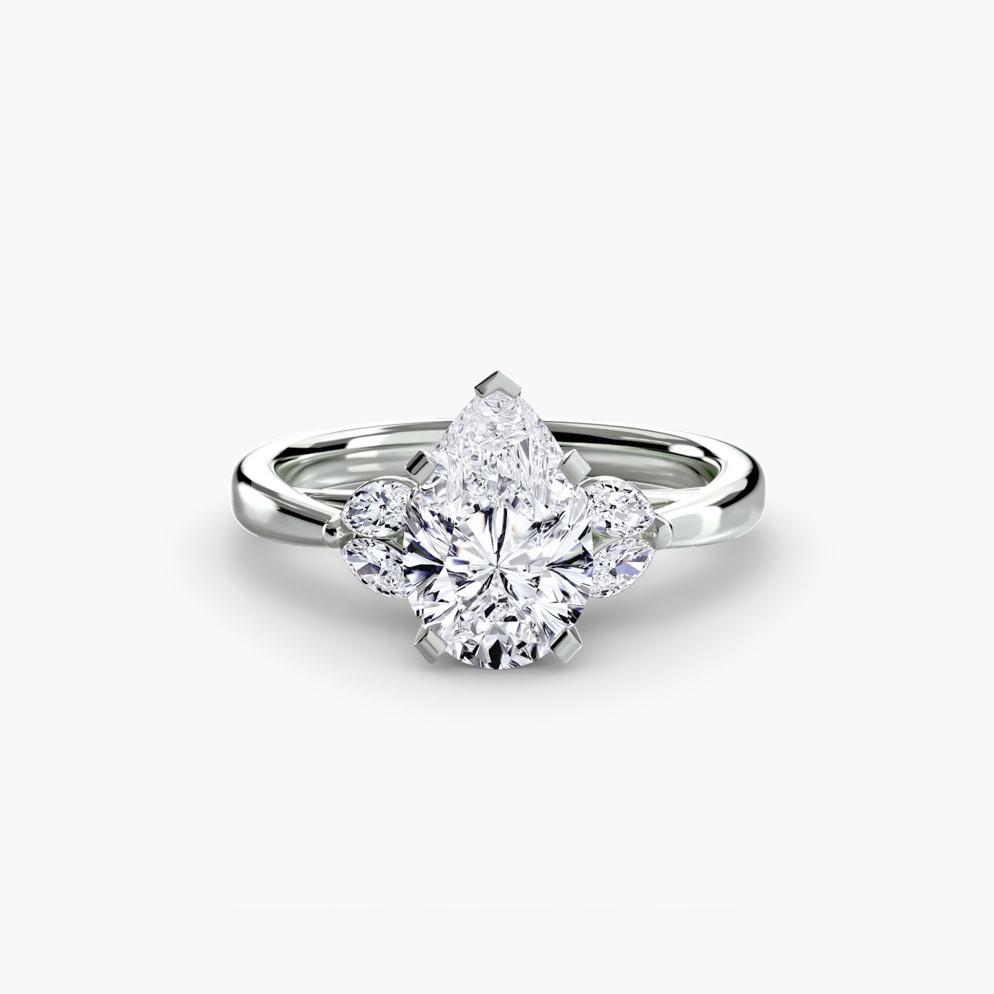 Celestial Cluster Engagement Ring 0.50ct–3.00ct with 0.43ct Side Stones for Women in Wedding Style | Imperial Time UK Ltd