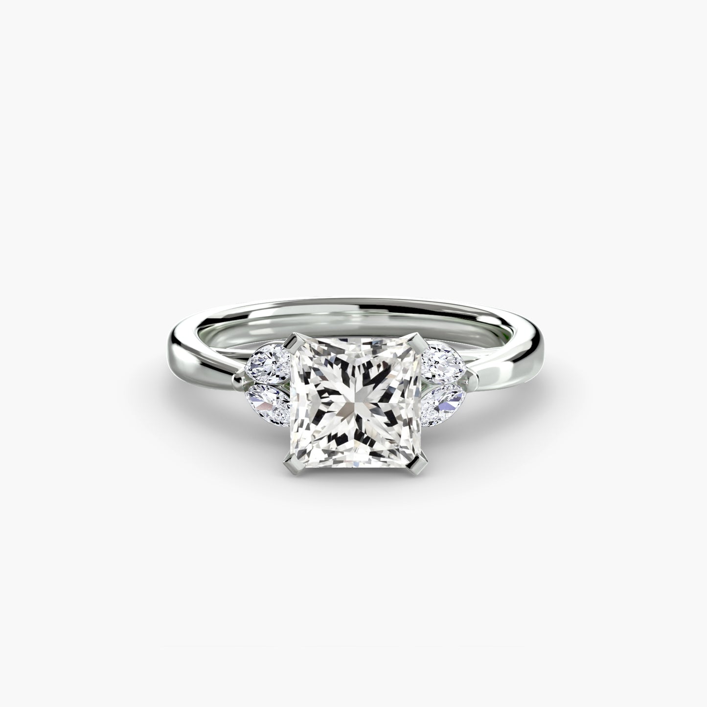 Celestial Cluster Engagement Ring 0.50ct–3.00ct with 0.43ct Side Stones for Women in Wedding Style | Imperial Time UK Ltd