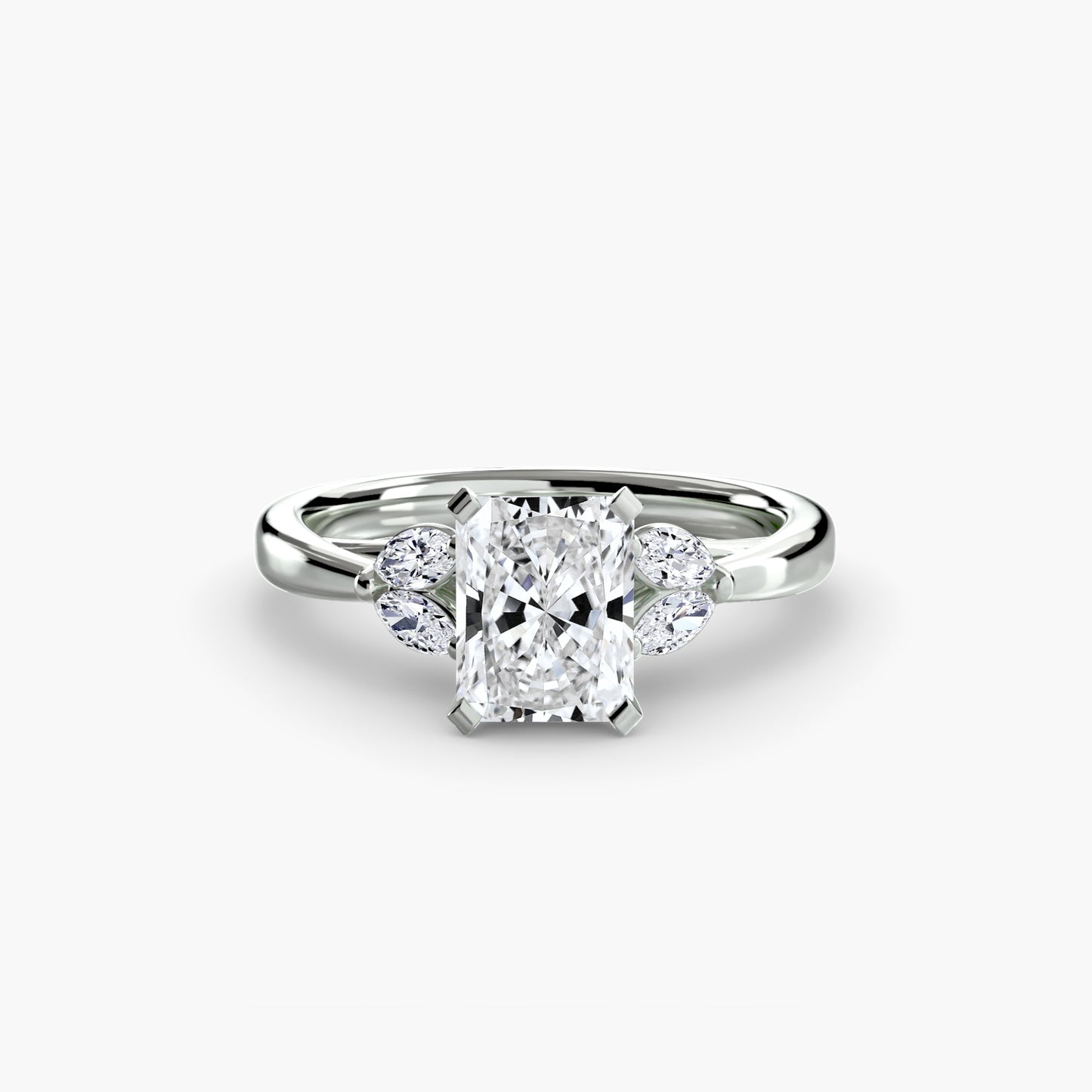 Celestial Cluster Engagement Ring 0.50ct–3.00ct with 0.43ct Side Stones for Women in Wedding Style | Imperial Time UK Ltd