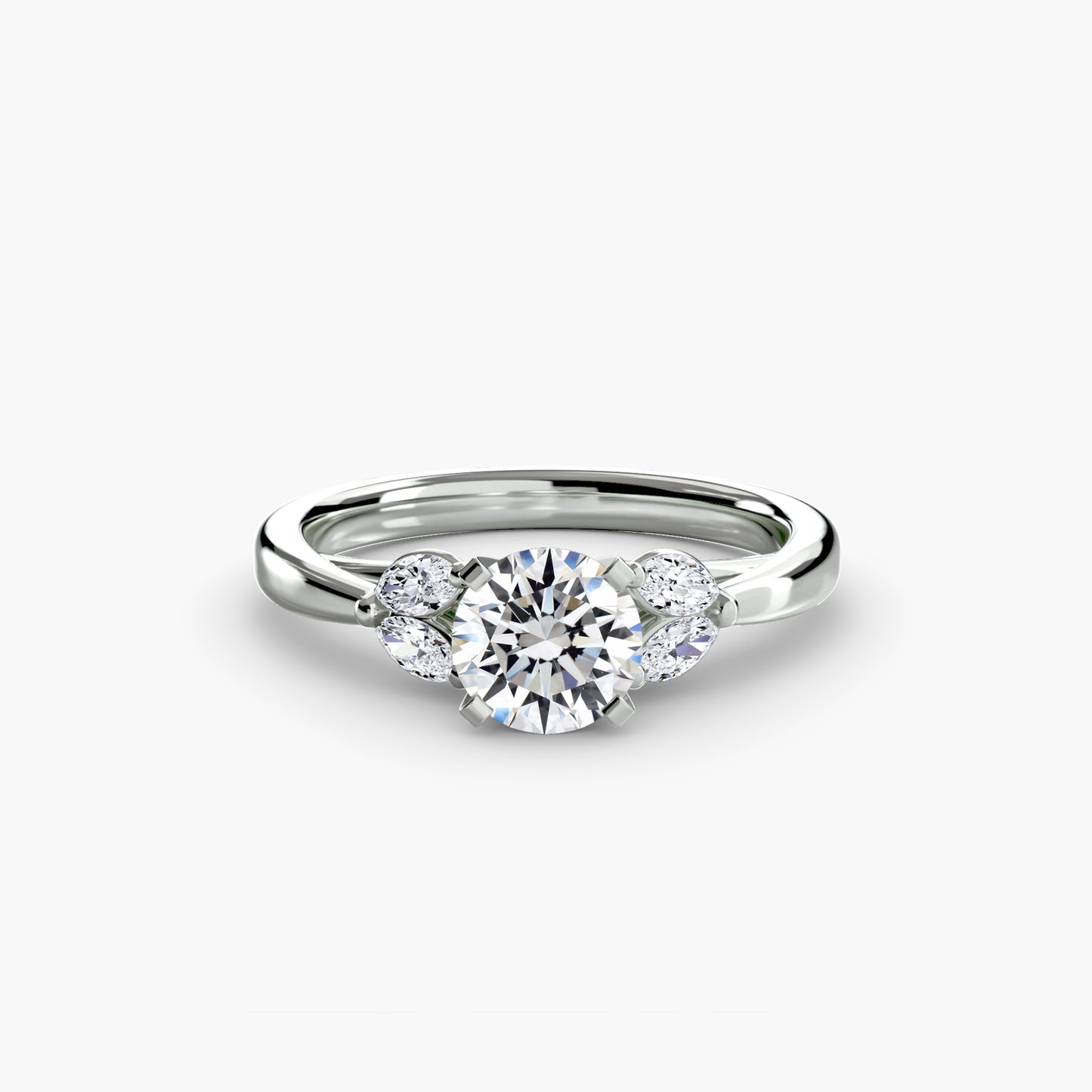 Celestial Cluster Engagement Ring 0.50ct–3.00ct with 0.43ct Side Stones for Women in Wedding Style | Imperial Time UK Ltd