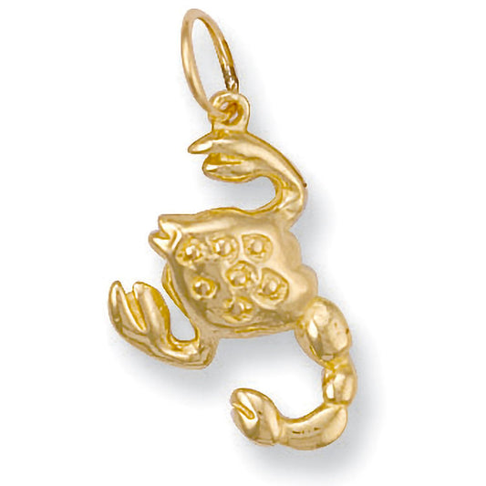 Yellow Gold Scorpio Zodiac Pendant