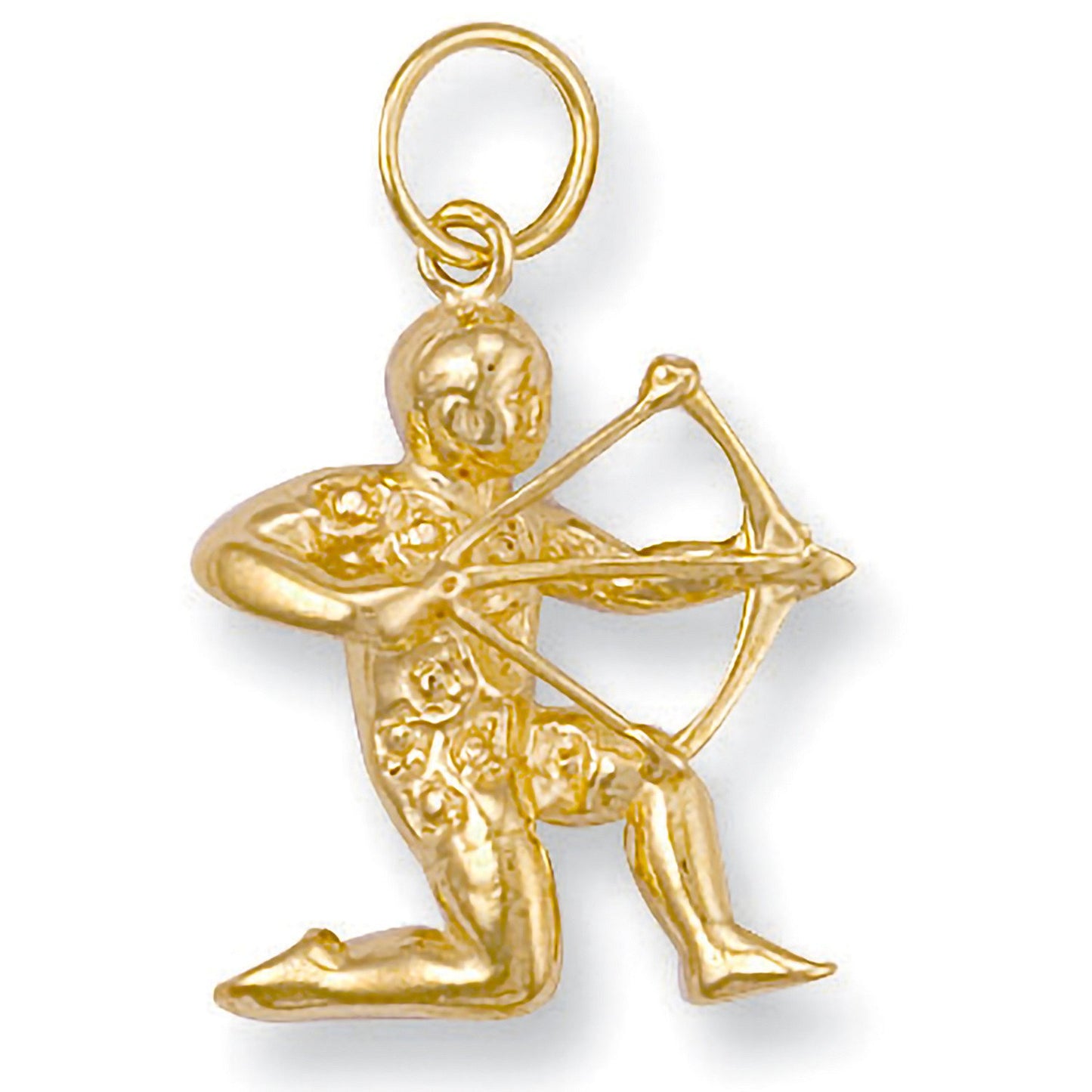 Yellow Gold Sagittarius  Zodiac Pendant