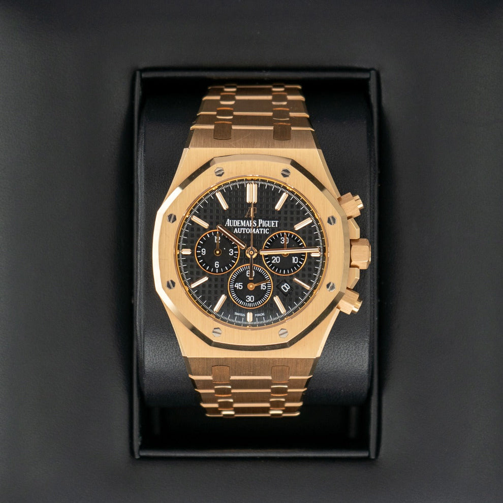 nan audemars piguet royal oak chronograph 26320or oo 1220or 01 black dial - product image from Imperial Time UK Ltd