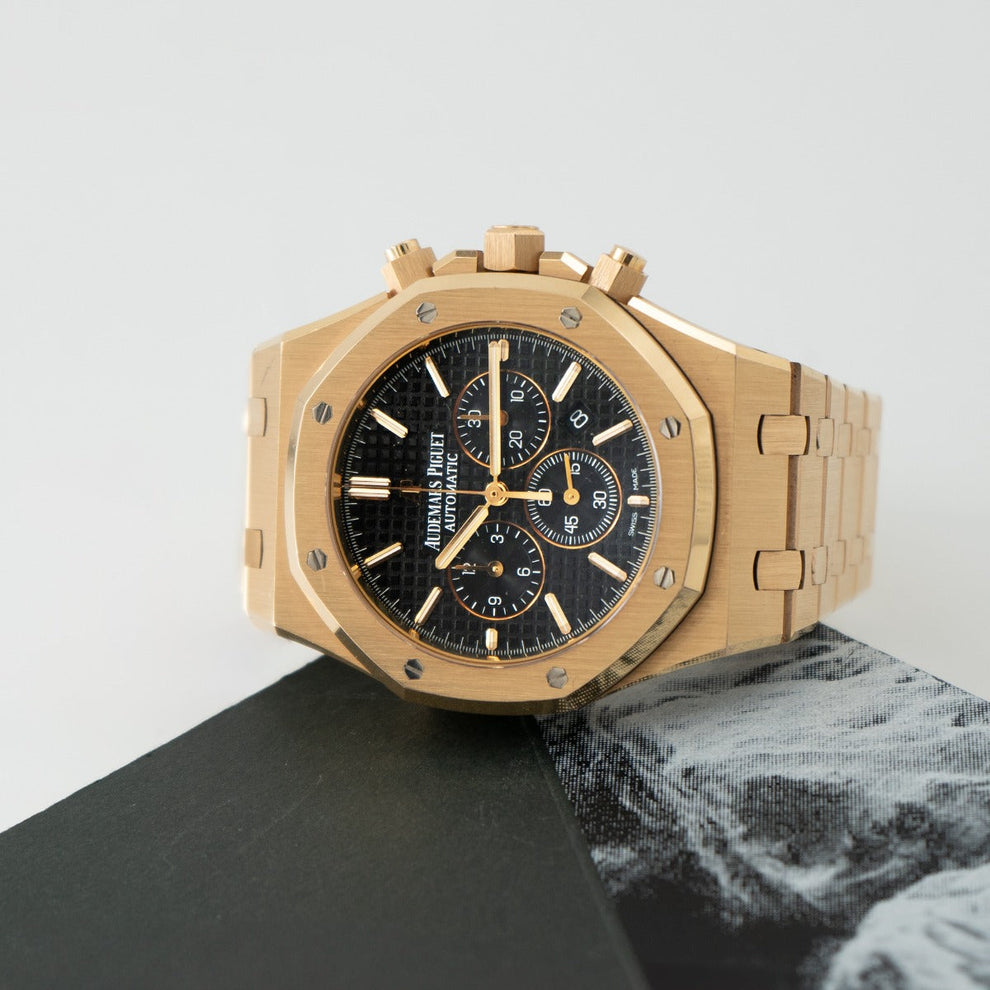 nan audemars piguet royal oak chronograph 26320or oo 1220or 01 black dial - product image from Imperial Time UK Ltd