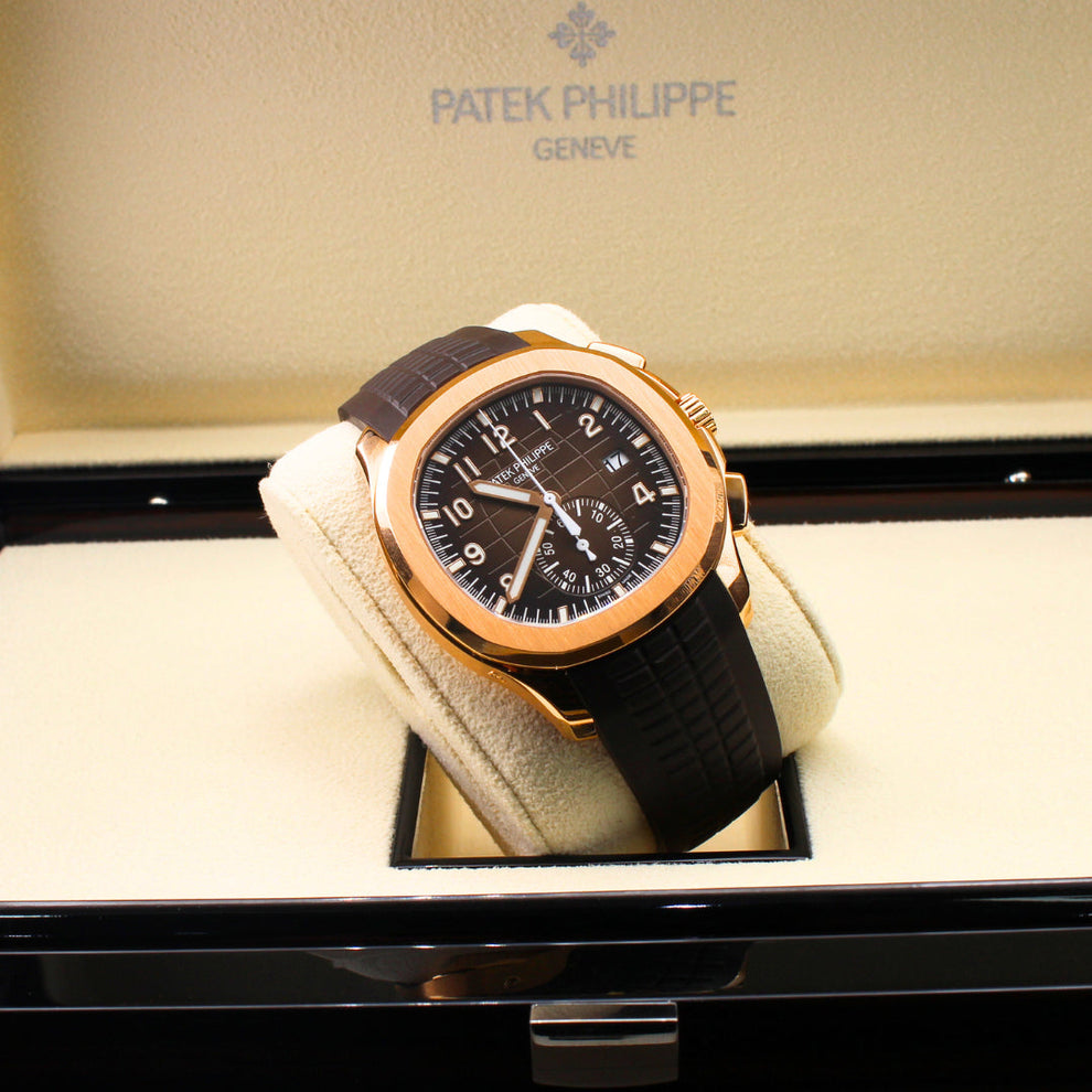 nan patek philippe aquanaut 5968r 001 date sweep seconds 2023 - product image from Imperial Time UK Ltd
