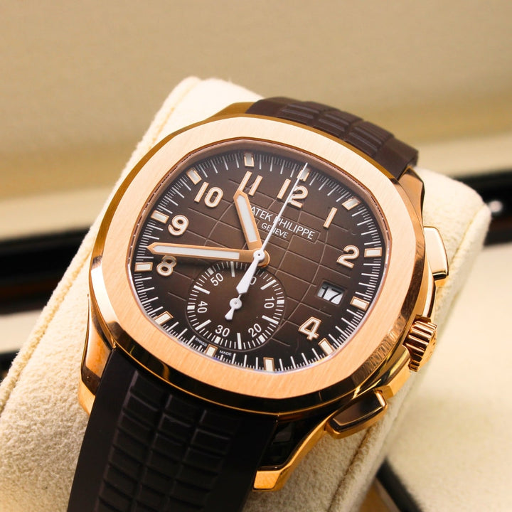 Patek Philippe Aquanaut 5968R-001 Date Sweep Seconds 2023 Luxury Swiss Watch Certified Pre-Owned Kensington London Boutique - product image from Im...