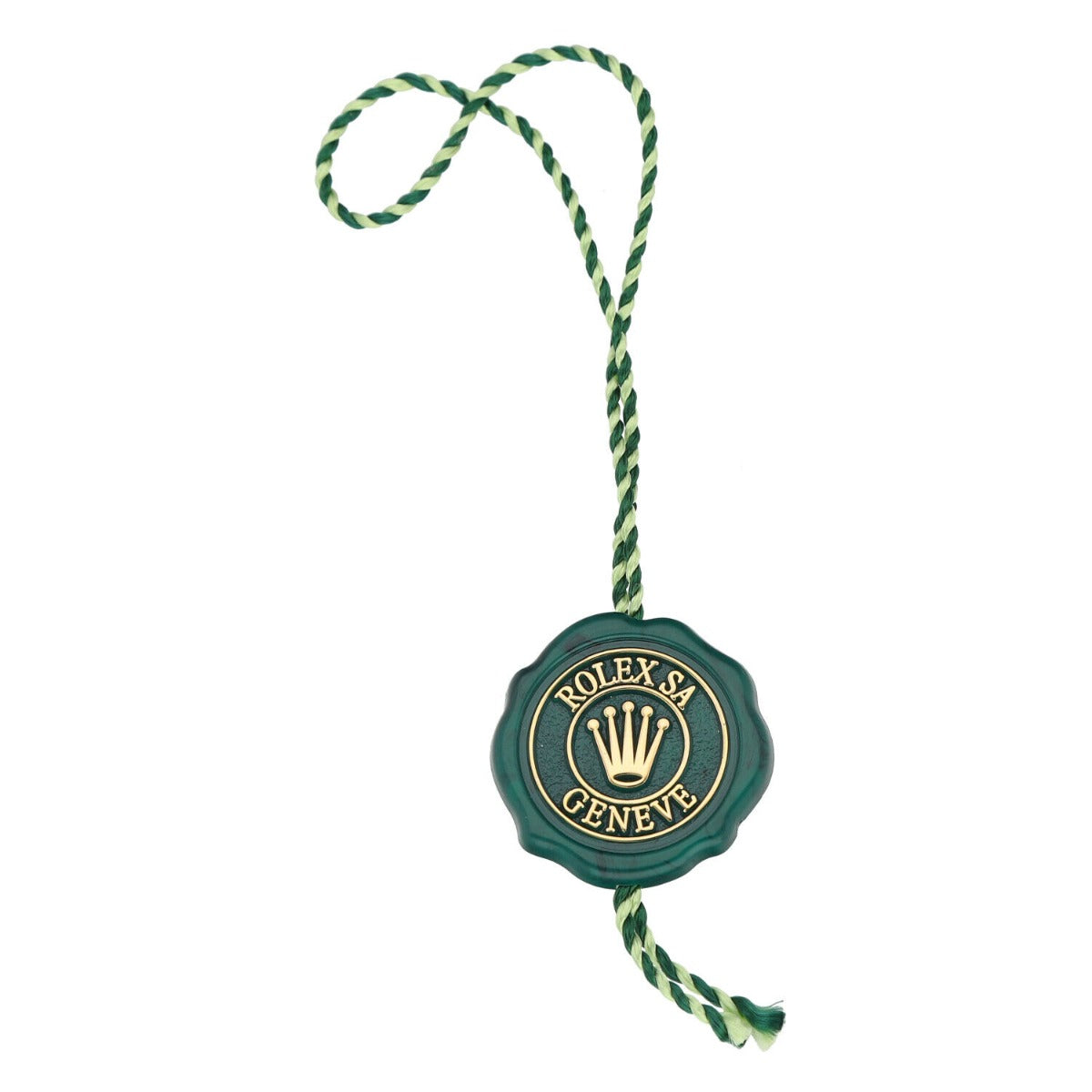 Rolex Green Swing Tag Hang Tag Authentic